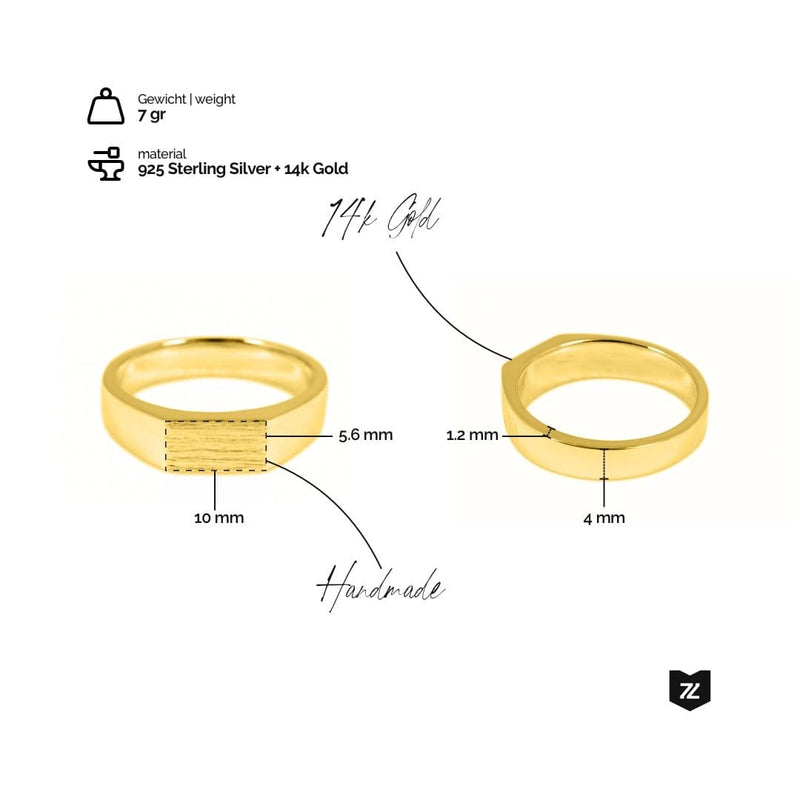 Ringe Raw Set Gold Set Sprezzi 