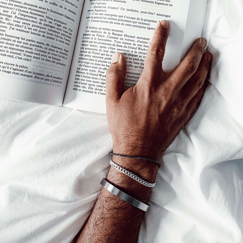 Hochwertige Silber Armbänder für Männer im Schmuck-Set kaufen