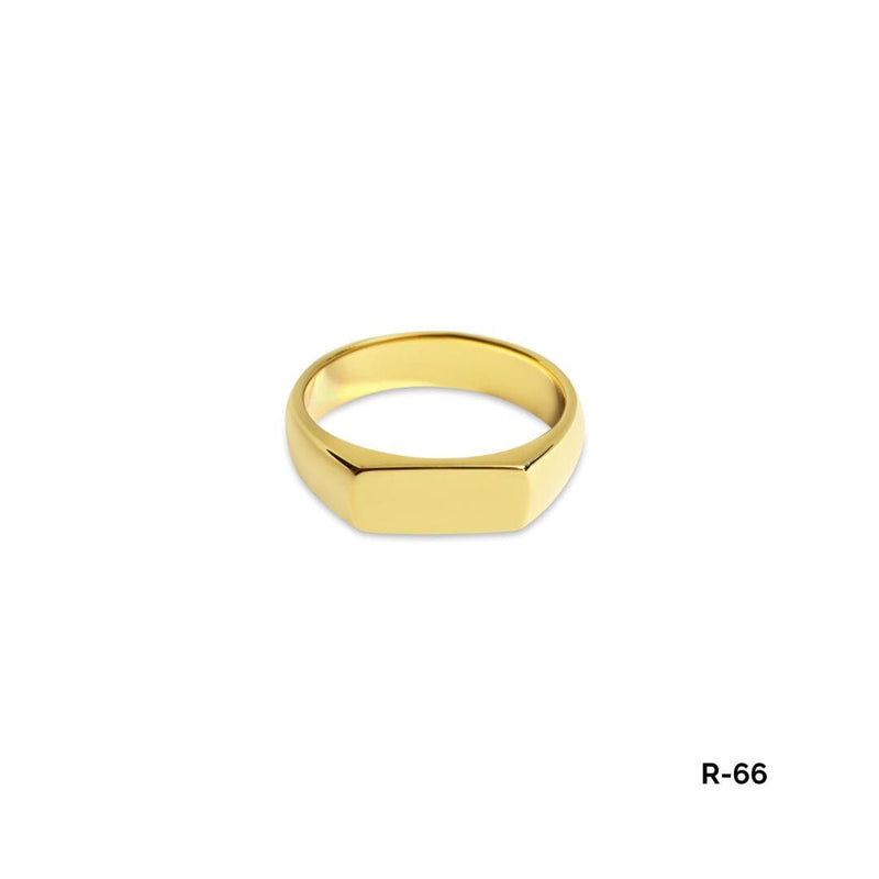 Set aus zwei minimalistischen Goldringen Set Sprezzi 