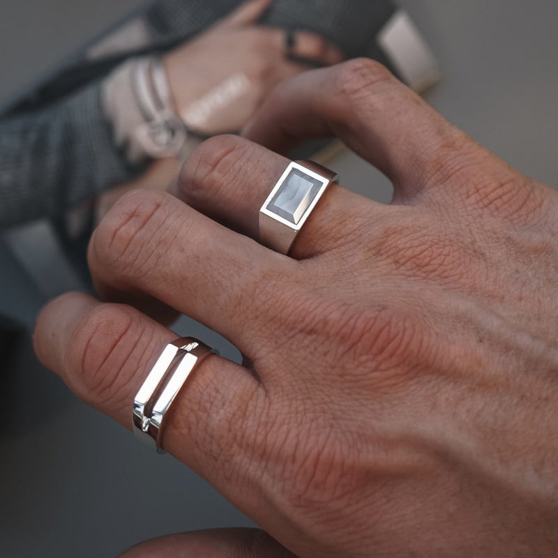 Set aus zwei Siegelringen Ringe Sprezzi 