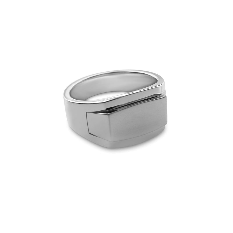 Minimalistischer Siegelring aus 925 Sterling Silver für Männer Sprezzi Fashion