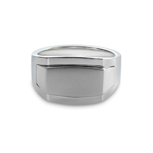 Minimalistischer Siegelring aus 925 Sterling Silver für Männer Sprezzi Fashion
