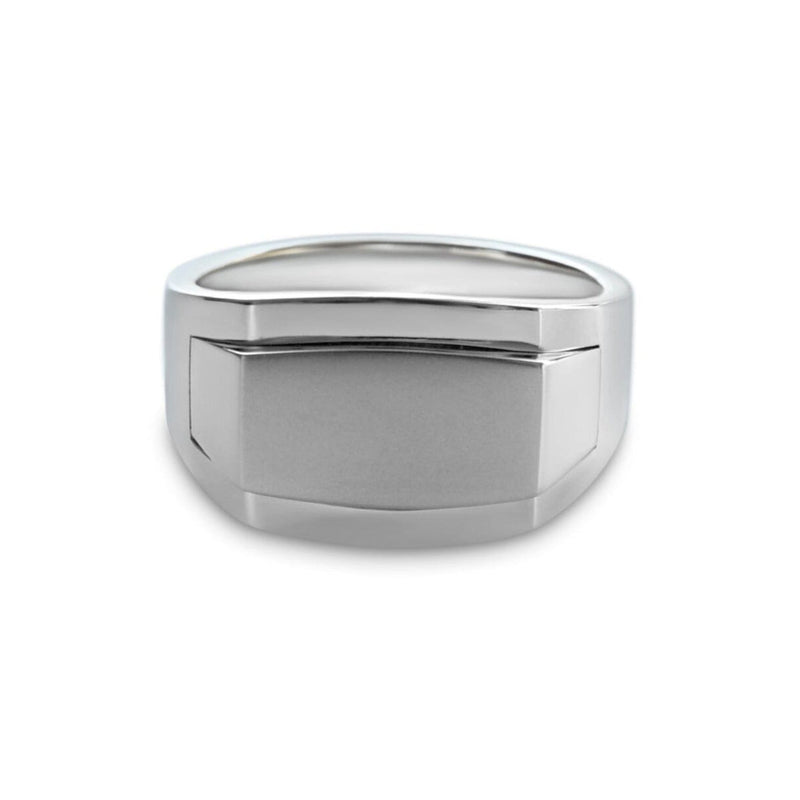 Minimalistischer Siegelring aus 925 Sterling Silver für Männer Sprezzi Fashion