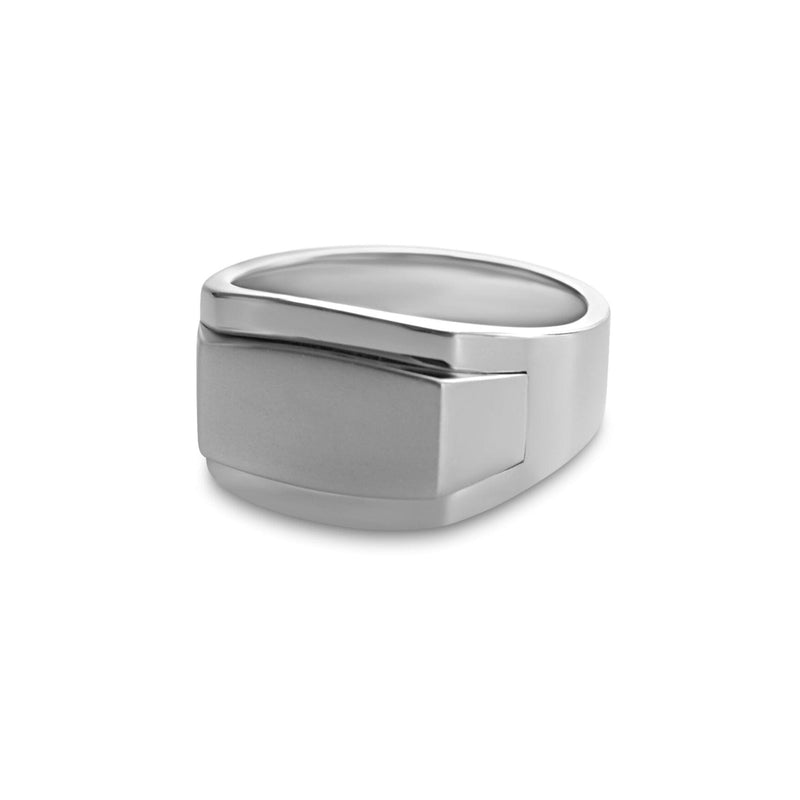 Minimalistischer Siegelring aus 925 Sterling Silver für Männer Sprezzi Fashion