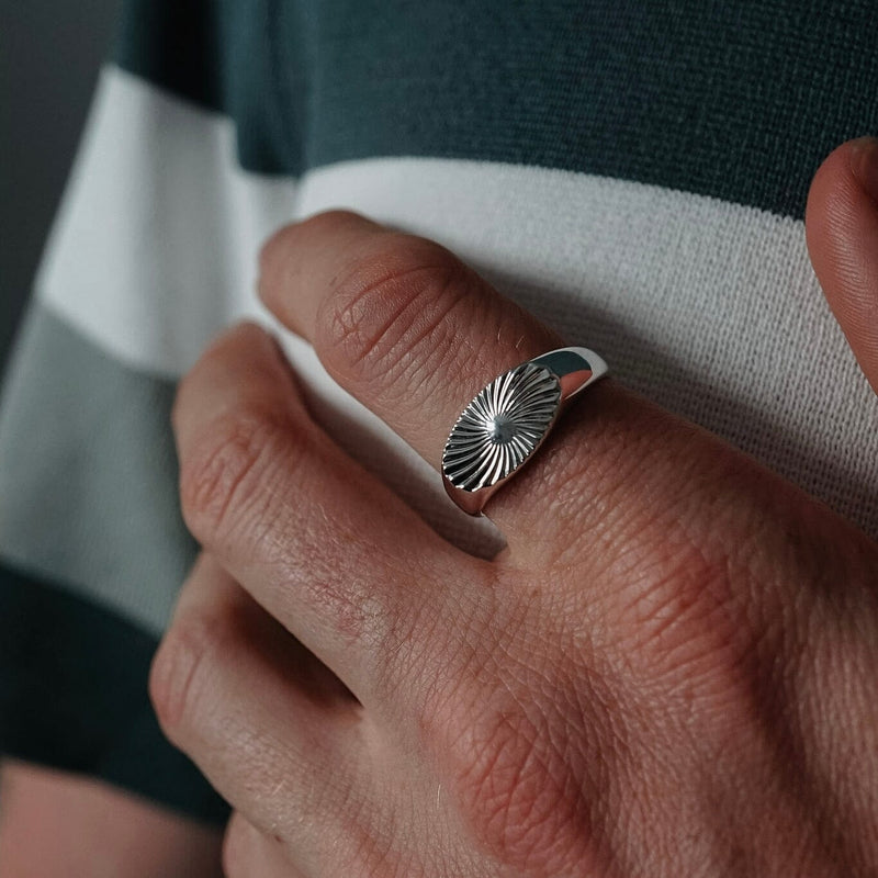 Männer Ring aus 925 Sterling Silber minimalistisch Sprezzi Fashion