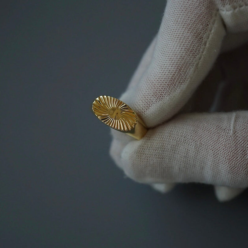 Männer Ring aus Gold minimalistisch Sprezzi Fashion