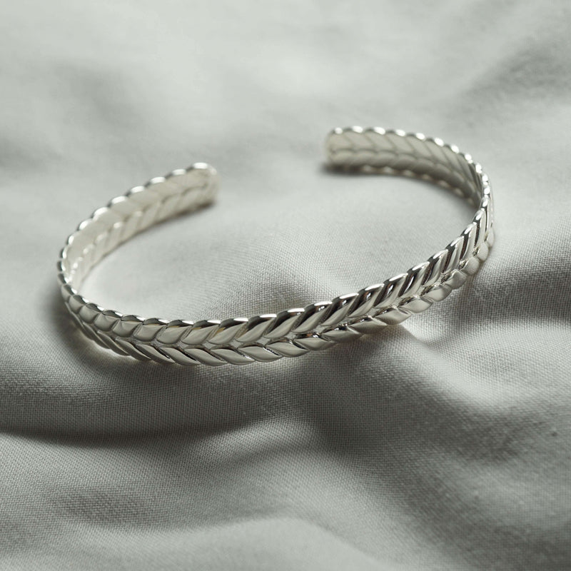 Hochwertiger 925 Silber Armreif für Männer Vintage Look Sprezzi Fashion