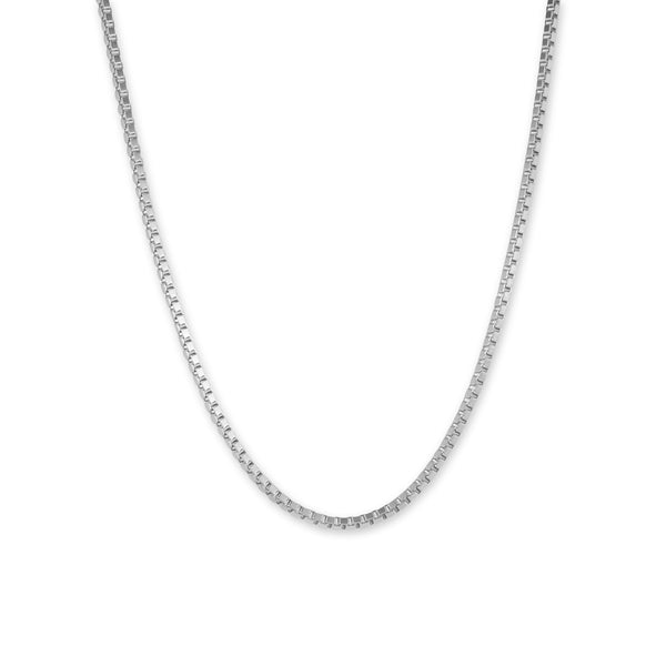 Herren Halskette 925 Silber Box Chain verstellbar