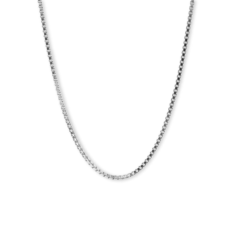Männer Kette aus 925 Silber Box Stil hochwertig verstellbar