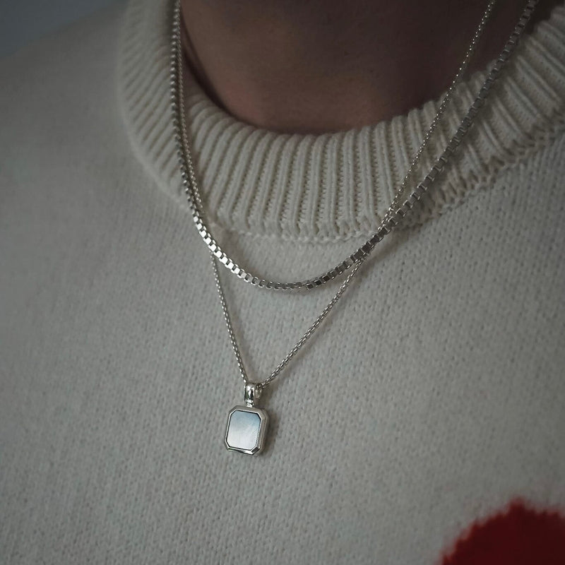 Hochwertige Halsketten für Männer aus 925 Silber im Schmuck-Set