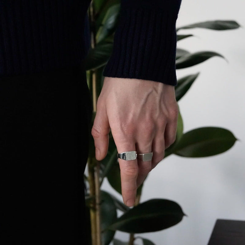 Zwei Silber Siegelringe im Set Ringe Sprezzi 54 54 