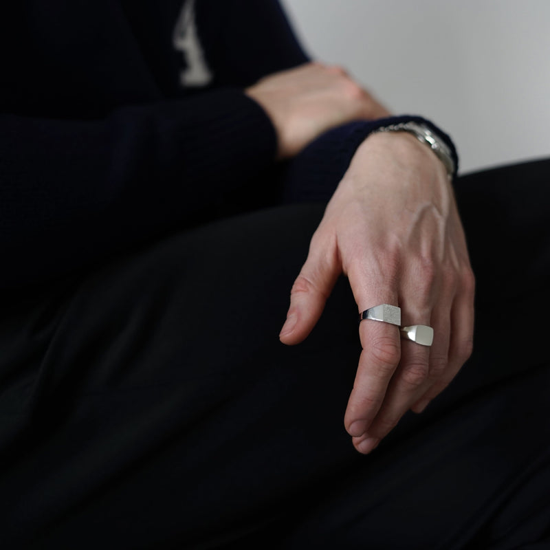 Zwei Silber Siegelringe im Set Ringe Sprezzi 